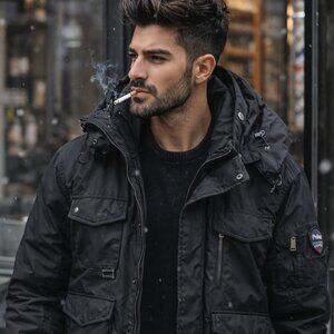 Pajar -Rare Men’s Down Parka Bomber Jacket